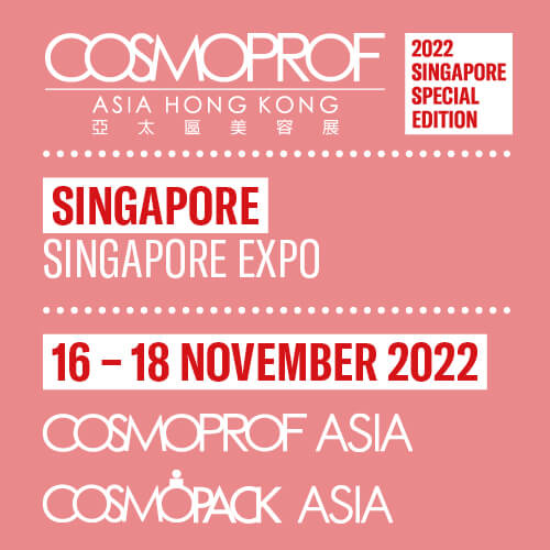 Cosmoprof Asia 是亞太地區美容行業 B2B 最隆重之盛會，將於 2022 年 11 月 16 日至 18 日在新加坡博覽館舉行。此次陞醫生物科技股份有限公司有參與此活動，歡迎大家蒞臨參觀。 活動日期：2022 年 11 月 16 日至 18 日（週三至週五） 活動時間：09:30 - 18:30 展覽地點：新加坡博覽館 攤位號碼：2-E38 現場展覽活動更多資訊，可至活動官網－Cosmoprof Asia 2022 - Singapore Special Edition。